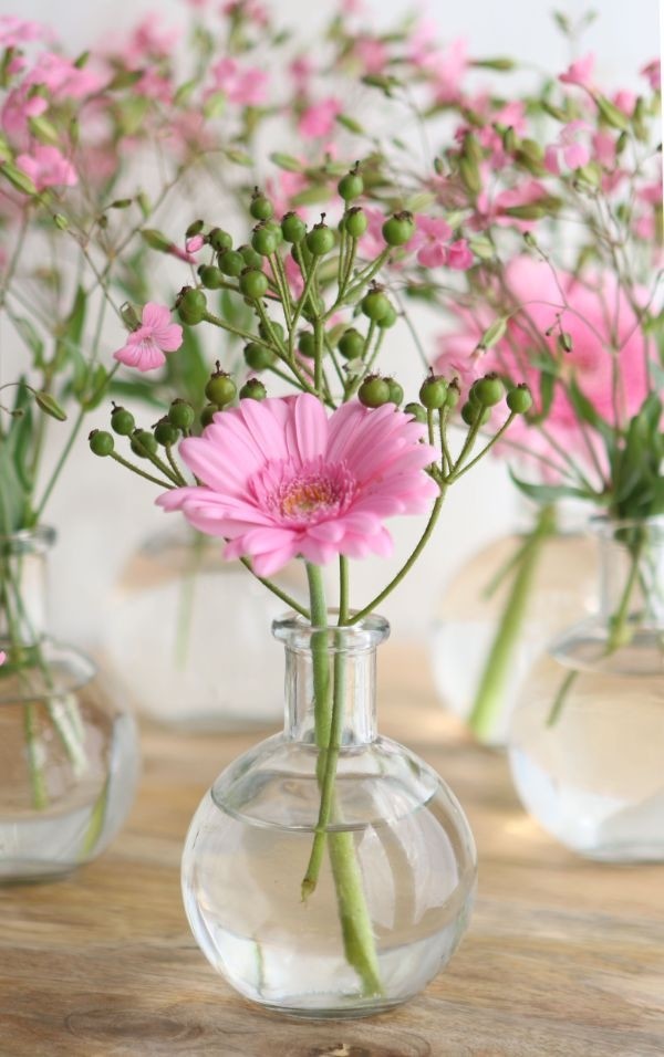 Bauchflasche Glas 10x8cm - 24 Stk