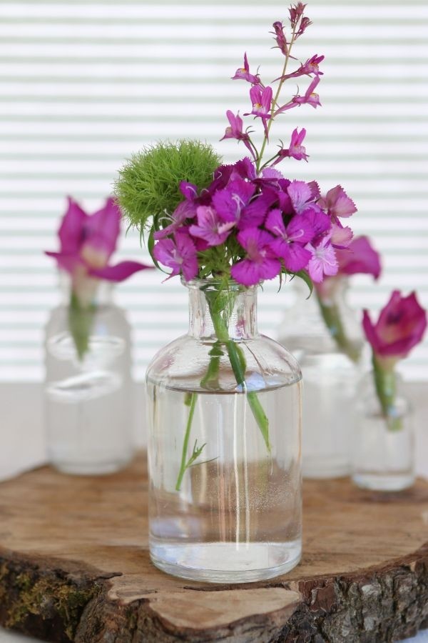 Glasflasche Ø7 h: 12 cm Transparent - 20 Stk