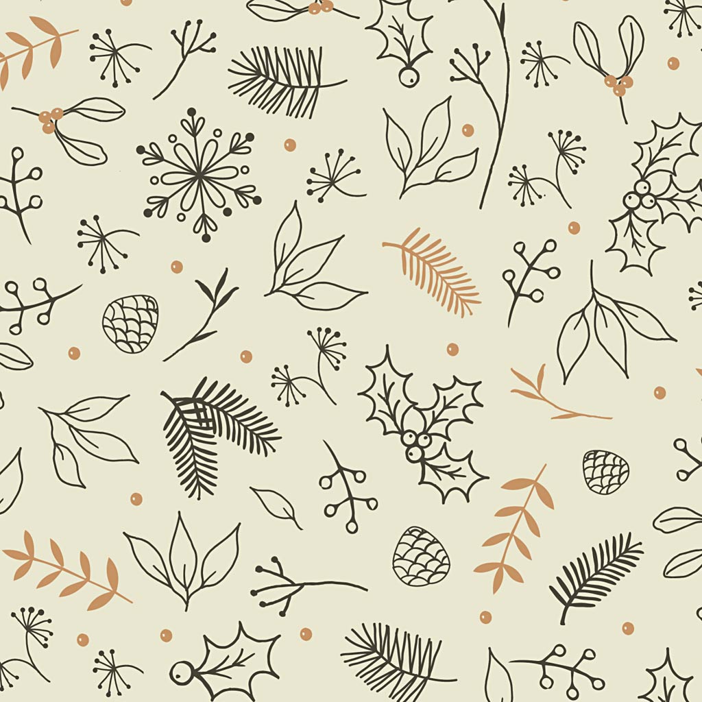 Gift wrap, flowers, W: 50 cm, 80 g, 5 m/ 1 roll [HOB