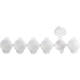 Streifen Fenster Papier Tüte Braun 200 + 50x267 mm - 500 Stk