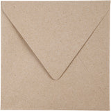 Recycled Envelopes, natural, envelope size 16x16 cm, 120 g 