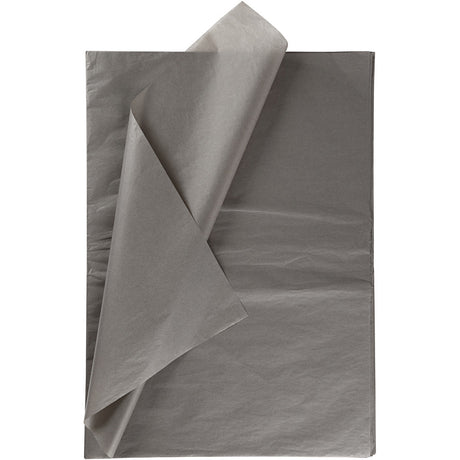 Tissue Paper, sheets 50x70 cm, 14 g, grey 
