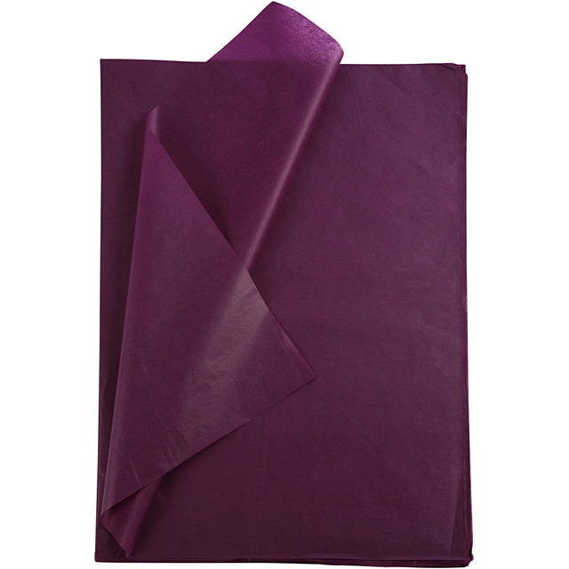 Tissue Paper, sheets 50x70 cm, 14 g, burgundy 