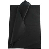 Seidenpapier, Blatt 50x70 cm, 14 g, Schwarz, 25Bl.