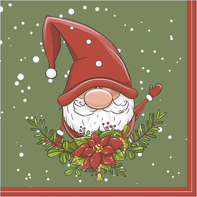 Table Napkins, Tomte, size 33x33 cm 
