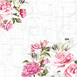 Table Napkins, Rose letters, size 33x33 cm 