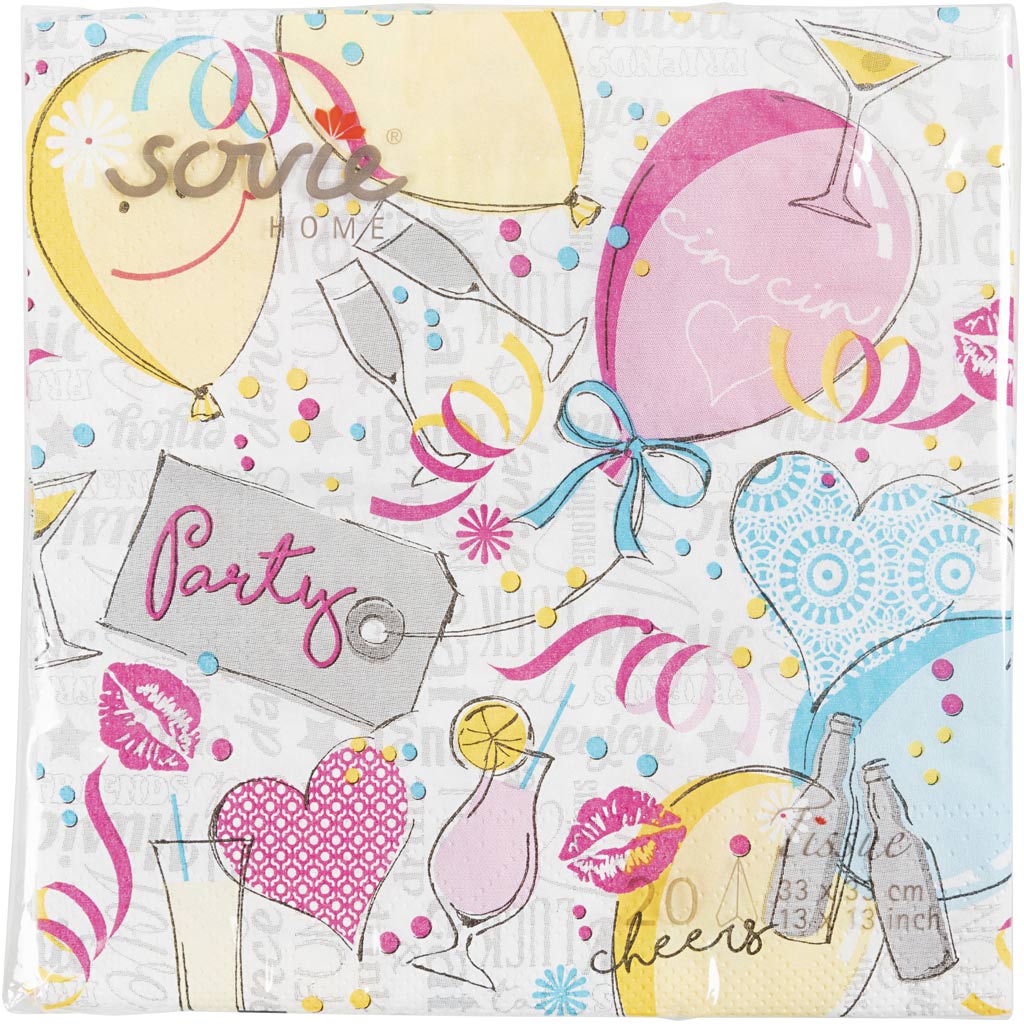 Tischservietten, Größe 33x33 cm, , 20 Stk