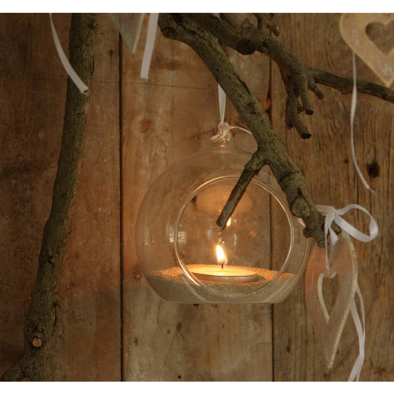 Glaskugel für Teelicht Ø 8 cm x 8 cm - 6 Stück