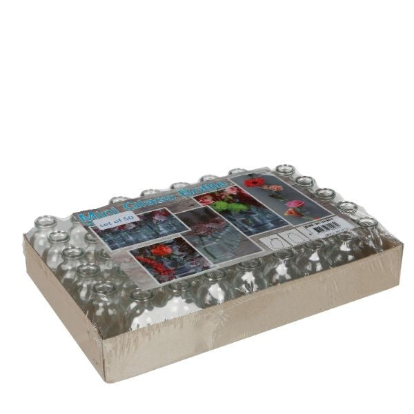 Glasflasche Mini 20ml 6x3cm - 50 Stk