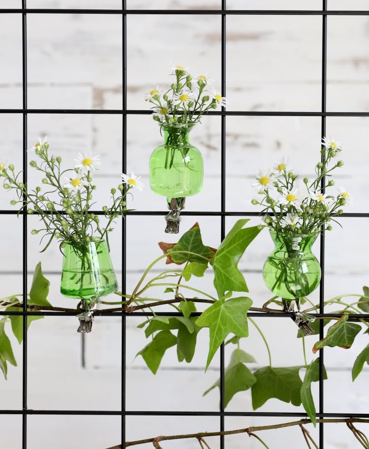 Vasen auf Clip Grün Ø4mm - 3 Stk