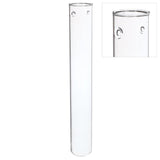 Glas-Reagenzgläser Ø 3 cm, H. 28 cm, mit 2 Löchern - 6 Stück