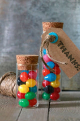 Glasröhre mit Kork 3x10cm - 12 Stk