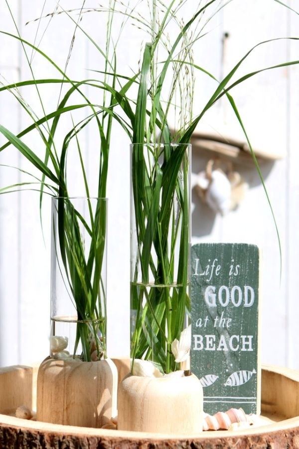 Glas-Testrohr mit Holzbasis 5x28cm - 1 Stk