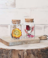 Glasröhrchen mit zwei Trockenblumen Ø4.5cm - 12 Stk