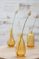 Blumenvasen Rom Ø7.5cm | H: 16cm Ockergelb - 12 Stk