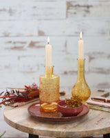 Blumenvasen Rom Ø7.5cm | H: 16cm Ockergelb - 12 Stk