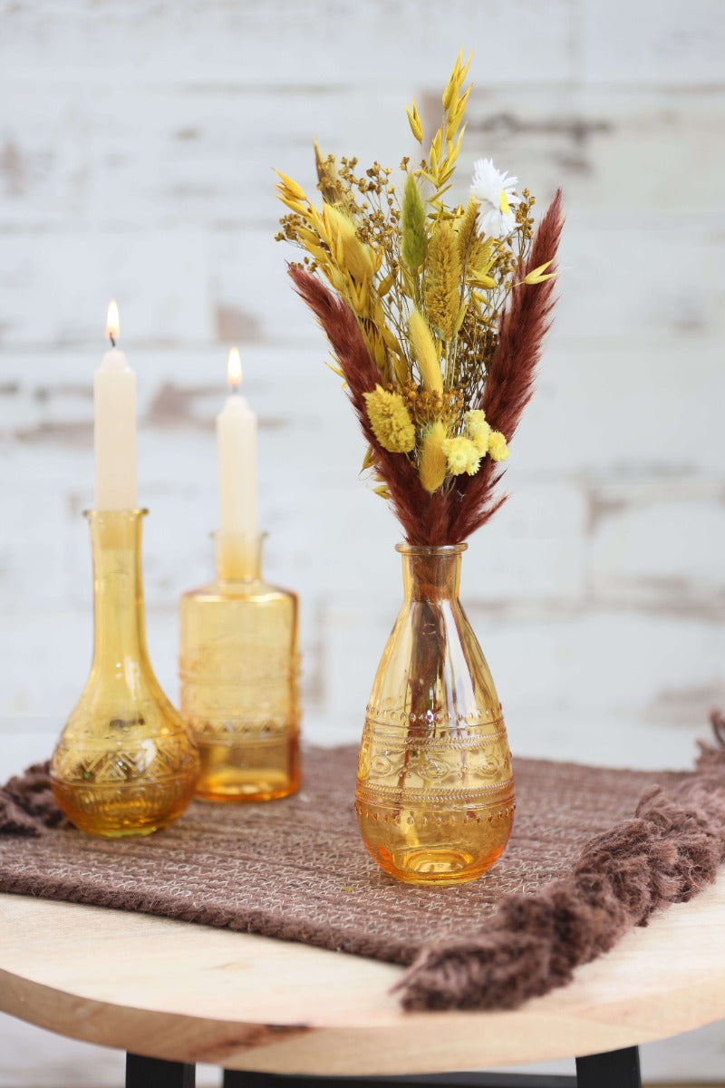 Blumenvasen Rom Ø7.5cm | H: 16cm Ockergelb - 12 Stk