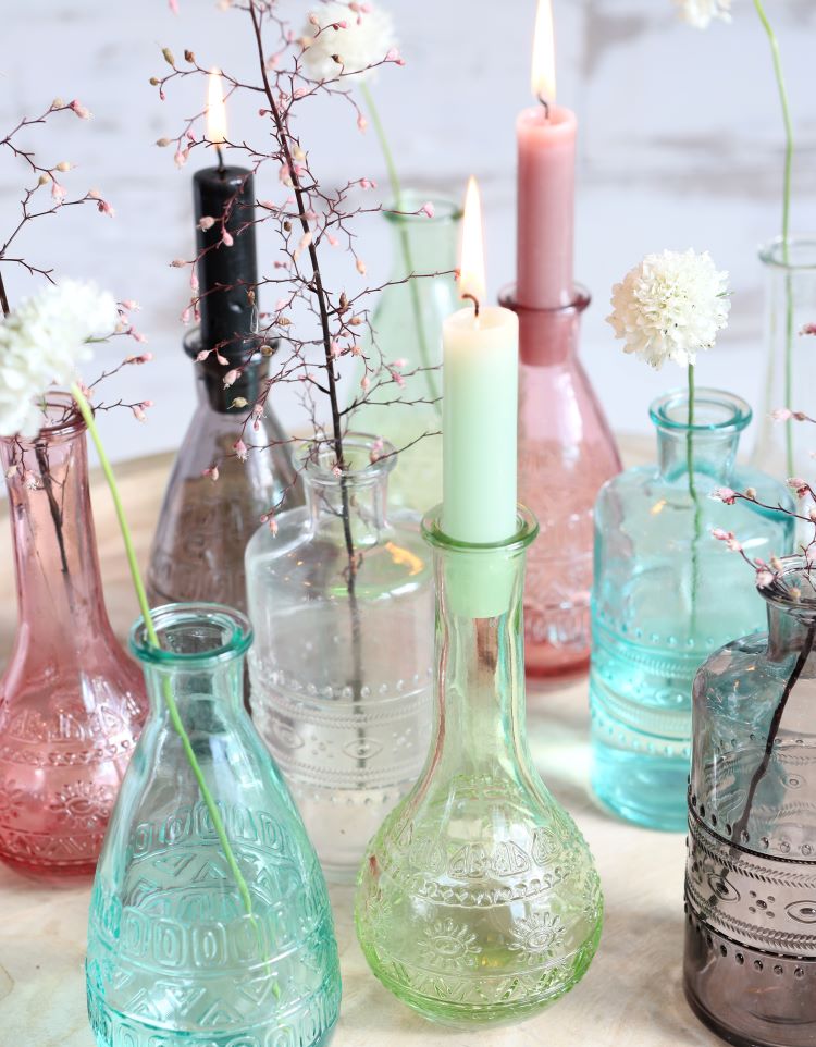 Blumenvasen Rom Ø7.5cm | H: 16cm Grau - 12 Stk