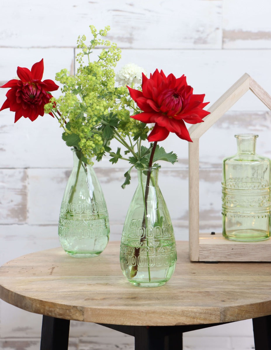 Blumenvasen Porto Ø7.5cm | H: 14.5cm Grün - 12 Stk