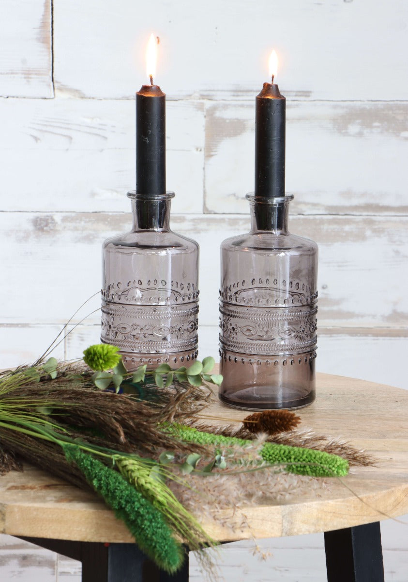 Blumenvasen Porto Ø7.5cm | H: 14.5cm Grau - 12 Stk