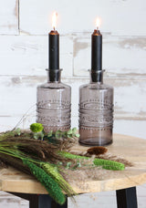 Blumenvasen Porto Ø7.5cm | H: 14.5cm Grau - 12 Stk