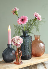 Vase Venedig Bernstein H: 11,3 x Ø5 cm - 12 Stk