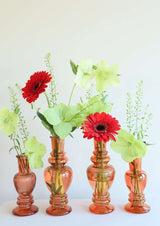 Vase Venedig Bernstein H: 11,3 x Ø5 cm - 12 Stk