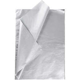 Seidenpapier, Silber, 50x70 cm, 14 g, 25 Bl./ 1 Pck.