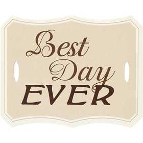 Geschenketikett "Bester Tag aller Zeiten" 63x80mm - 20 Stk