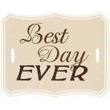 Geschenketikett "Bester Tag aller Zeiten" 63x80mm - 20 Stk
