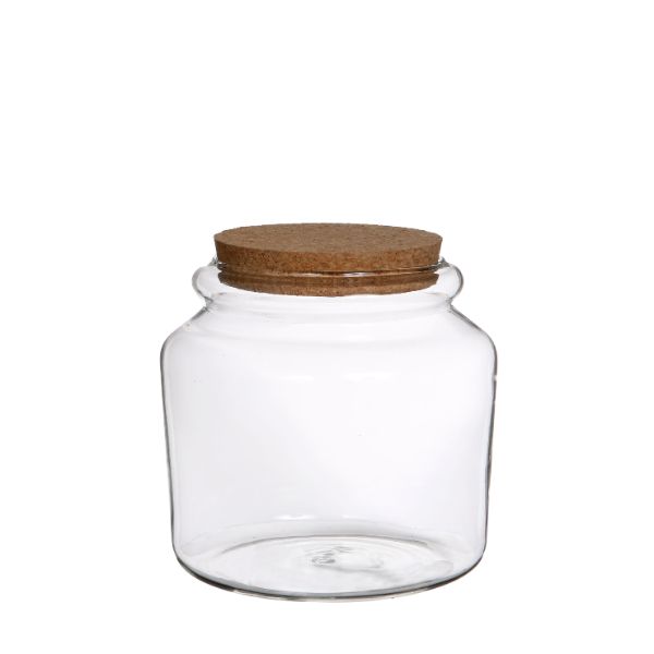Glass Jar with Cork 150x140mm 