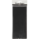 Seidenpapier, Schwarz, 50x70 cm, 14 g, 10 Bl./ 1 Pck.