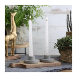 Kerzen Gedreht Weiß | H: 19cm - 4 Stk