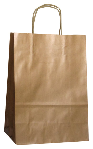 Paper Carry Bags Gold 320+120x410mm 