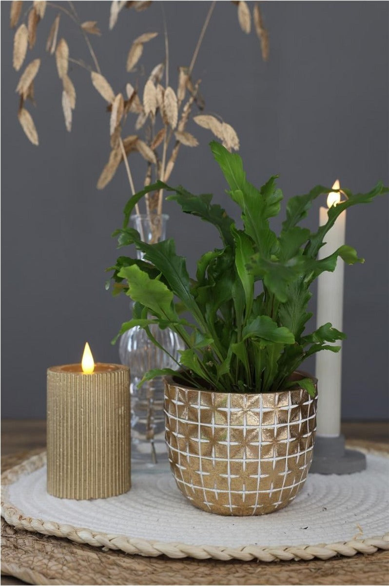 Hanoi Topf Ø7,5 x h:6,4 cm Gold - 6 Stk