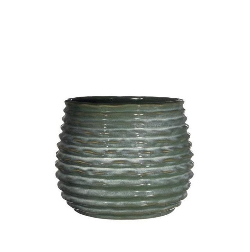 Pot Dark Green Rise Ø130 x h: 155 mm 