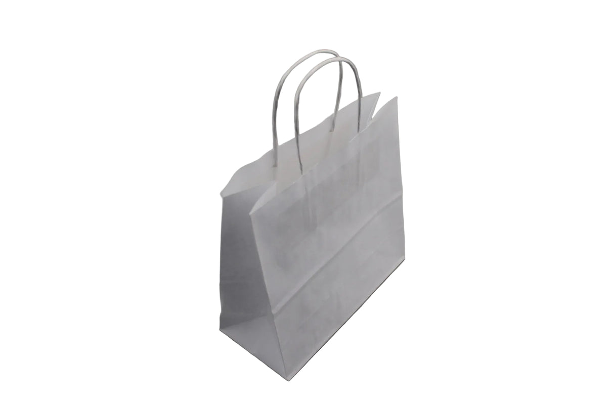 Paper Carry Bags White 220+100x310mm 