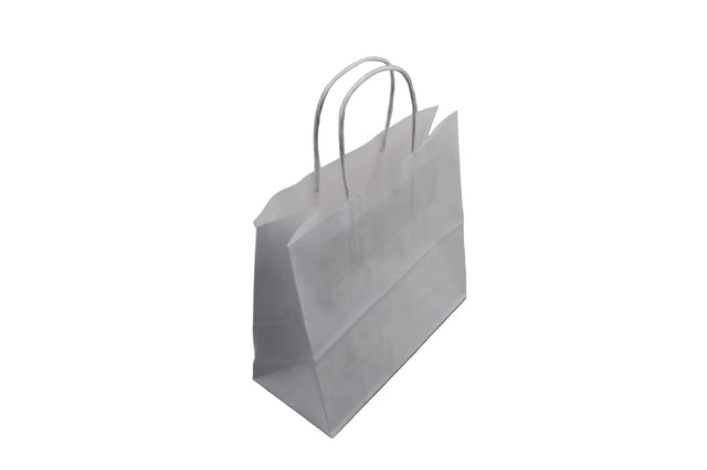 Paper Carry Bags White 220+100x310mm 