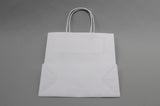 Papiertragetaschen Weiß 260x120x350mm - 50 Stk