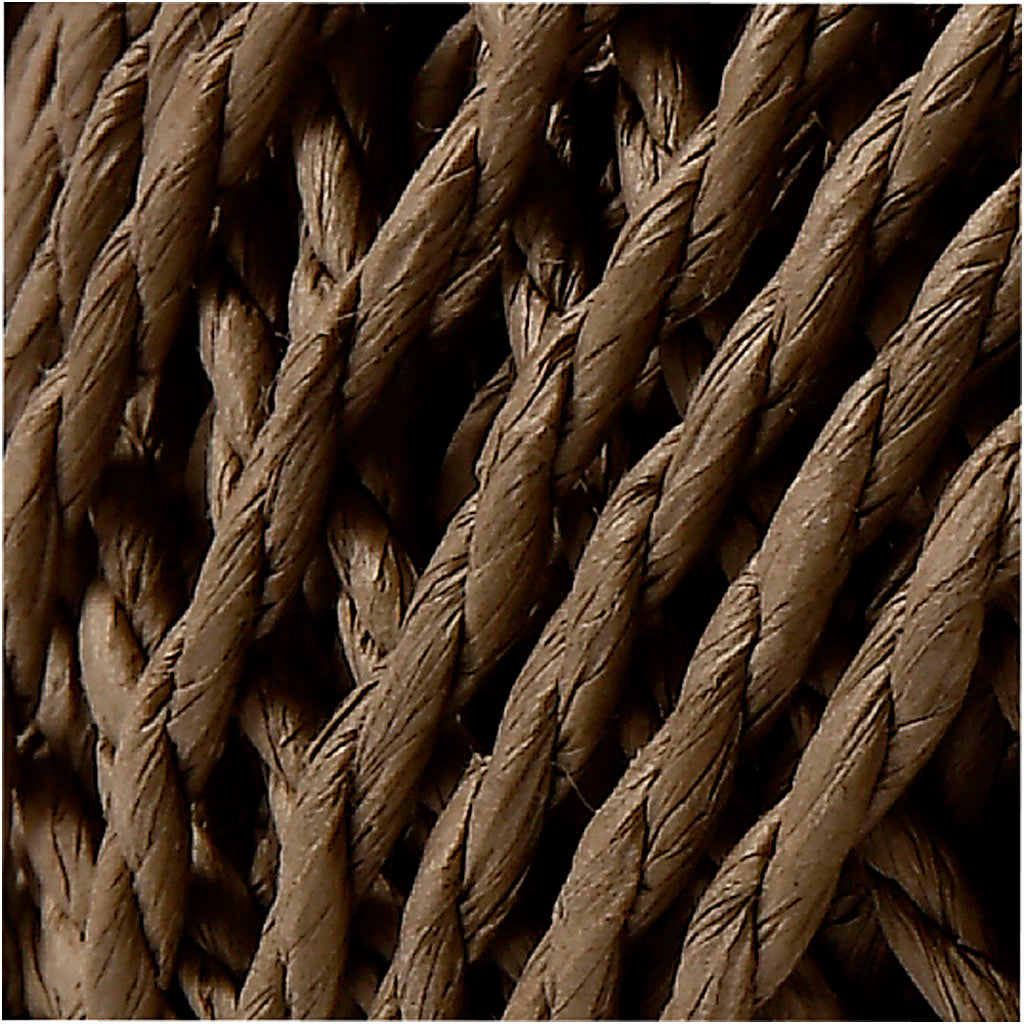 Papiergarn Braun 2,5 - 3 mm dick - 150 gram