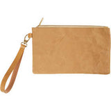Clutch Bags aus Kunstleder 21x18cm, hellbraun, Dicke 350 g - 1 Stk
