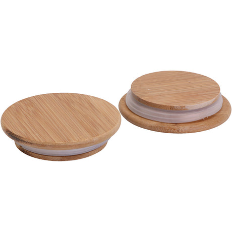 Wooden lid with rubber seal, Dia. 9 cm 