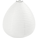 Rice paper lamp, white, Raindrop, H: 27 cm, D: 25 cm 