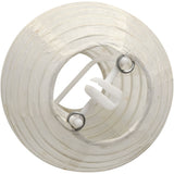 Papierlampion, Weiß, D: 7,5 cm, 10 Stk./ 1 Pck.