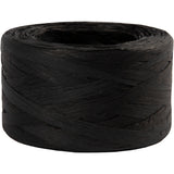 Paper raffia yarn, black, W: 7
