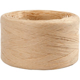 Papier-Raffiabast Beige 7-8mmx100m - 1 Rolle