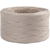Paper raffia yarn, Light grey, W: 7
