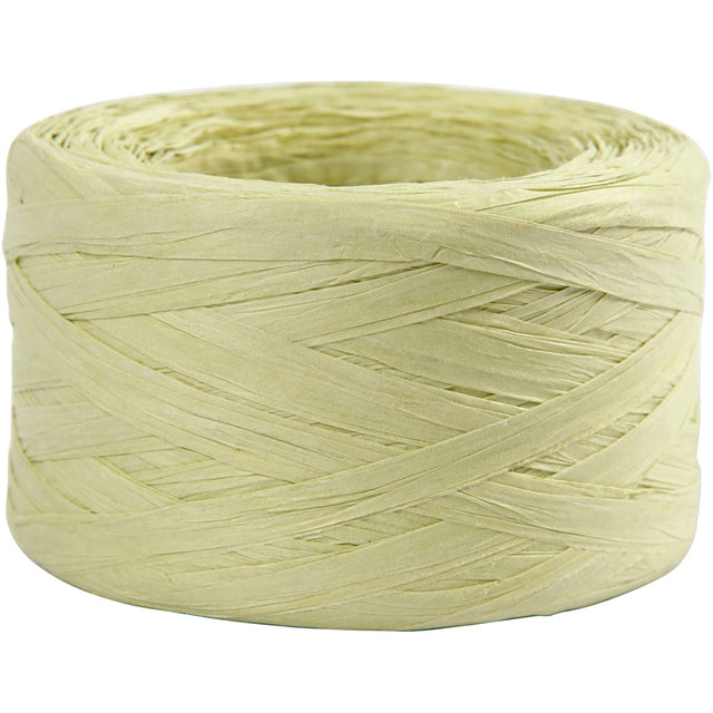 Paper raffia yarn, Light green, W: 7