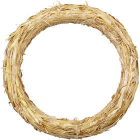 Strohkranz, D: 27 cm, Dicke 3 cm - 1 Stk