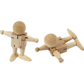 Elastische Figur, H: 8 cm, 5 Stk./ 1 Pck.